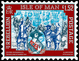 The Age of Rebellion. Postage stamps of Great Britain. Isle of Man.