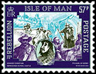 The Age of Rebellion. Postage stamps of Great Britain. Isle of Man