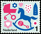  Greeting Stamp. Birth Stamps. Postage stamps of Netherland