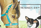 Dogs. Postage stamps of Nicaragua