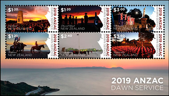ANZAC. Dawn Service. Postage stamps of New Zealand.