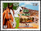 20th Anniversary of UPRA EQUINE. Postage stamps of New Caledonia