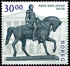 King Karl Johan 250 anniversary. Postage stamps of Norway