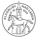 National Stud Farm Kladruby nad Labem. Postmarks of Czech Republic 12.10.2022
