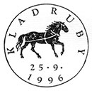 Кладрубские лошади. Штемпеля Чехия 25.09.1996