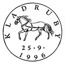 Кладрубские лошади. Штемпеля Чехия 25.09.1996