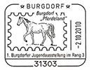Youth stamp exhibition in Burgdorf . Postmarks of Germany. Federal Republic 02.10.2010
