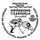Urban Architecture. La Zarzuela Hippodrome. Postmarks of Spain 10.11.2020