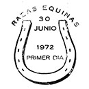 Horse breeds. Postmarks of Cuba 30.06.1972