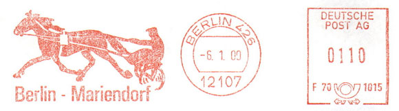 Berlin - Mariendorf. Meter stamps of Germany. Federal Republic