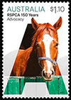 150 лет Королевскому обществу по предотвращению жестокого обращения с животными (RSPCA). Почтовые марки Австралии