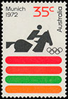 Олимпийские игры в Мюнхене, 1972 г.. Почтовые марки Австралии