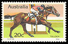 Australian Horse Racing. Postage stamps of Australia