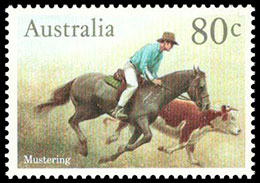 Лошади Австралии. Почтовые марки Австралия 1986-05-21 12:00:00