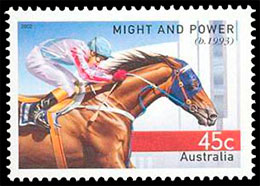 Champions of the Turf. Postage stamps of Australia.
