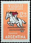The Fourth Pan-American Games, Sao Paulo . Postage stamps of Argentina
