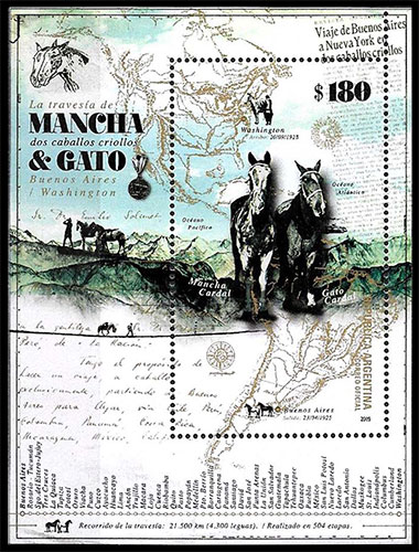Манча и Гато. Почтовые марки Аргентины.