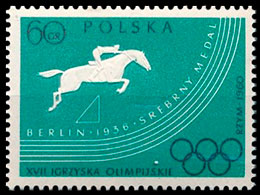 Olympic Games 1960, Rome . Postage stamps of Poland.
