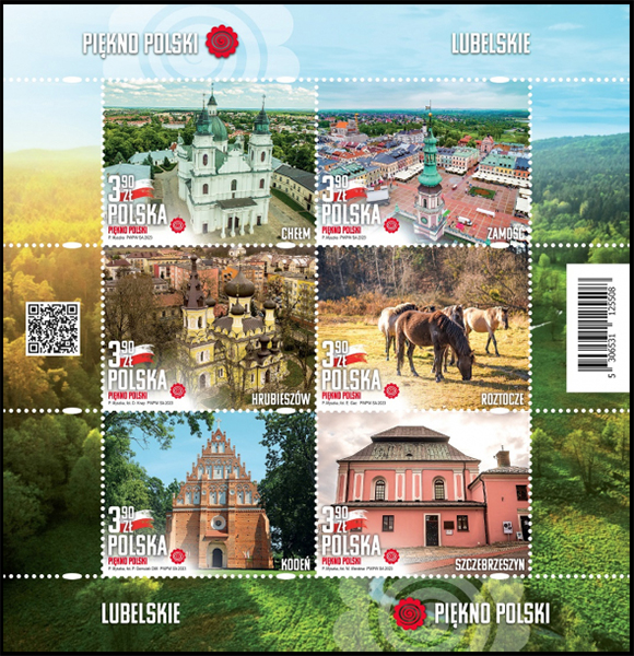 Beauty of Poland: Lubelskie. Postage stamps of Poland.