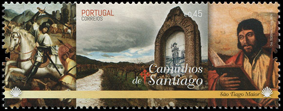 Дорога на Сантьяго-де-Компостела. Почтовые марки Португалии.