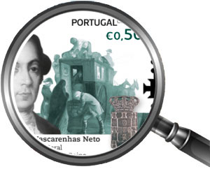 500 лет почтовой службе Португалии (II). Почтовые марки Португалии.