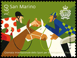 International Day of Sport. Postage stamps of San Marino.