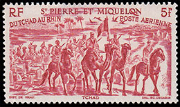 From Chad to the Rhine . Postage stamps of Saint Pierre and Miquelon 1946-06-06 12:00:00