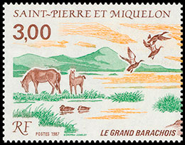 Natural Heritage. Postage stamps of Saint Pierre and Miquelon.