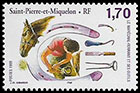 Blacksmith craft. Postage stamps of Saint Pierre and Miquelon 1999-04-07 12:00:00