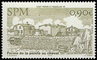 Landscapes. Pointe au Cheval farm. Postage stamps of Saint Pierre and Miquelon