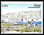 Ландшафты. Савойская лагуна. Почтовые марки Островов Сен-Пьер и Микелон