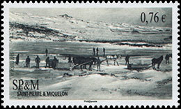 Cartage transport on Saint-Pierre and Miquelon. Postage stamps of Saint Pierre and Miquelon.