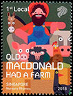 Nursery Rhymes. Postage stamps of Singapore