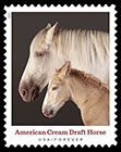 Heritage breeds. Postage stamps of USA