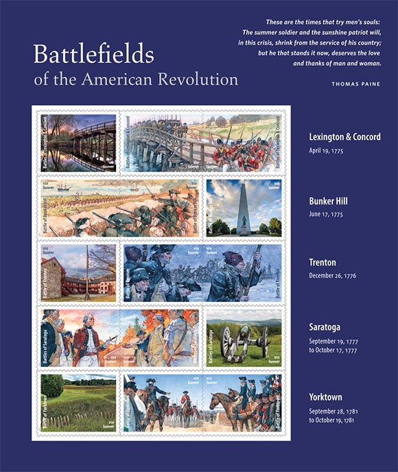Battlefields of the American Revolution. Chronological catalogs.