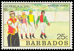 Скачки. Почтовые марки Барбадос 1990-05-03 12:00:00