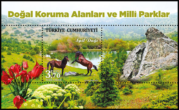 Natural Protected Areas and National Parks. Postage stamps of Turkey.