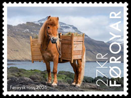 The Faroese Horse. Postage stamps of Denmark. Faroe Islands.