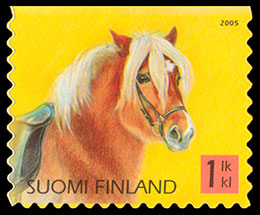Pony . Postage stamps of Finland.