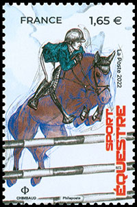 Sport: colors of passion. Postage stamps of France.