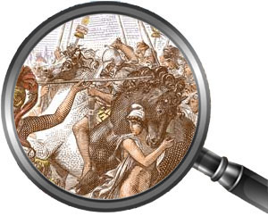 Жак Луи Давид (1748-1825). Сабинянки. Почтовые марки Франции.