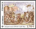 Jacques-Louis David (1748-1825). The Sabines. Postage stamps of France