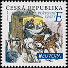 Europe. Ancient Postal Routes. Postage stamps of Czech Republic