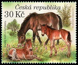 Nature Conservation: Milovice. Postage stamps of Czech Republic.