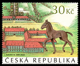 Национальный конный завод Кладрубы-над-Лабой. Почтовые марки Чехии.