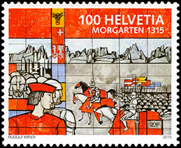 Historical Events . Postage stamps of Switzerland.
