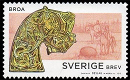 Поздний железный век. Эпоха викингов. Почтовые марки Швеции.
