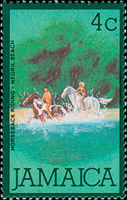 Стандартный выпуск. Спорт, пейзажи, птицы. Почтовые марки Ямайки.