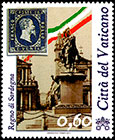The 150th Anniversary of Unification of Italy . Postage stamps of Vatican City 2011-03-21 12:00:00