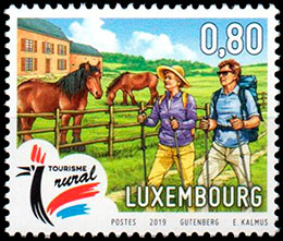Rural tourism. Postage stamps of Luxembourg.